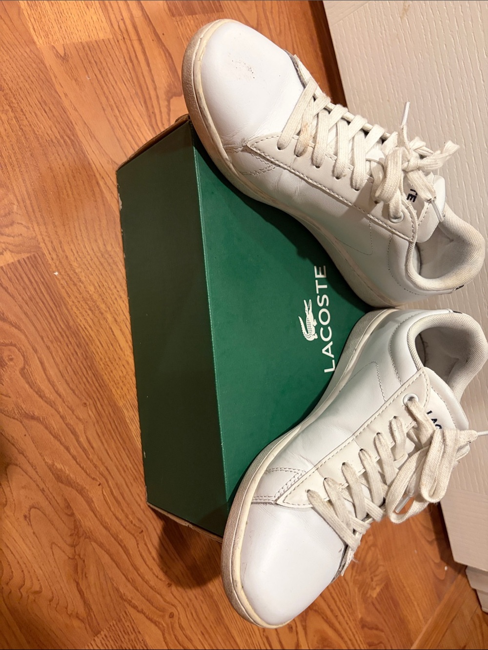 Lacoste White Leather Sneakers - Picture 6 of 6
